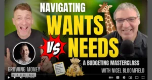 Needs vs wants podcast with Sean